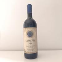 Vino Sassicaia anno 1982