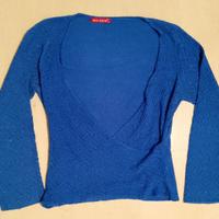 Cardigan blu elettrico Misa Edith taglia M