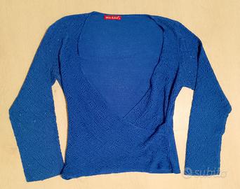 Cardigan blu elettrico Misa Edith taglia M