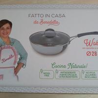 Wok forgiato 28cm Benedetta Rossi - NUOVO
