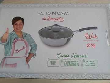 Wok forgiato 28cm Benedetta Rossi - NUOVO