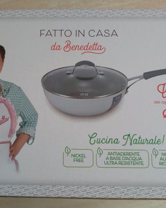 Wok forgiato 28cm Benedetta Rossi - NUOVO
