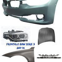 Bmw Serie 3 paraurti cofano frontale airbag 11>14