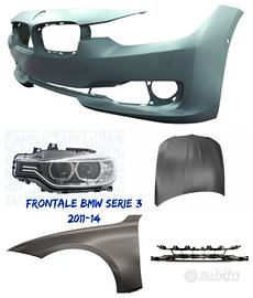 Bmw Serie 3 paraurti cofano frontale airbag 11>14