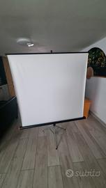 Telo per proiettore con treppiede