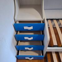 letto con armadio a ponte