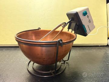 Paiolo Elettrico per Polenta 5L in Rame