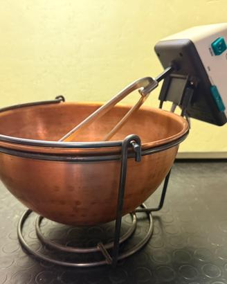 Paiolo Elettrico per Polenta 5L in Rame