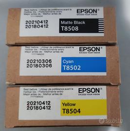 n°3 cartucce per epson surecolor sc-p800