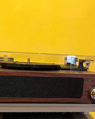 Giradischi vinile vintage con casse integrate