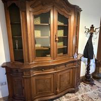 Mobili antichi da salotto – credenza + vetrinetta