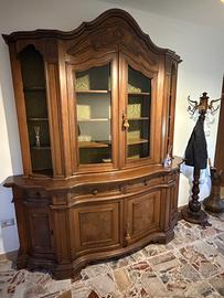Mobili antichi da salotto – credenza + vetrinetta