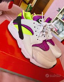 Nike air huarache Run Neon Yellow Magenta (2021)