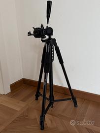 Treppiede 180 cm cinegen nero fotocamera telefono