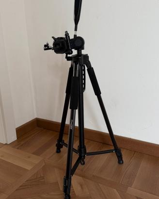 Treppiede 180 cm cinegen nero fotocamera telefono