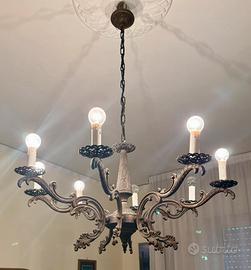 Lampadario in ottone