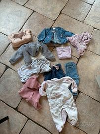 Set abbigliamento 50 capi bimba 6-9 mesi prenatal