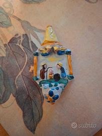 Acquasantiera Vintage in Maiolica da collezione