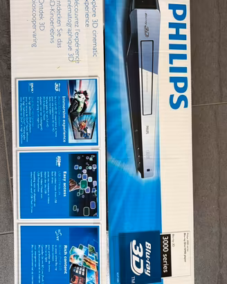 Lettore Blu-ray 3D DVD PHILIPS 3000 series nuovo