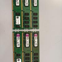 RAM DDR2 Kingston 12 gb ( 2gb x 6 )