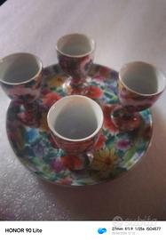 Set Liquore Vintage Porcellana Cinese "Millefleurs