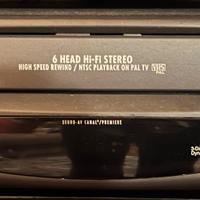 Videoregistratore VHS 6 testine hi-fi Daewoo Elect