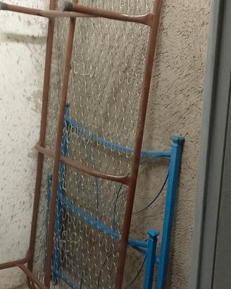 Letto singolo ferro battuto 
