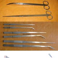 X acquario Pinze Forbici Spatole