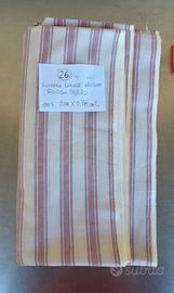 Tovaglia do cotone vintage a righe rossopallido(26