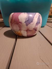 ciotola o vaso a palla in ceramica artistica 