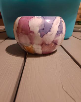 ciotola o vaso a palla in ceramica artistica 
