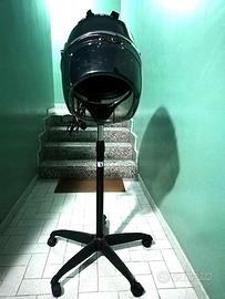 Casco asciugacapelli professionale con piede