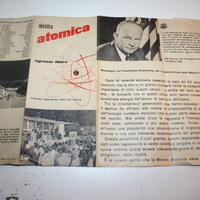 Opuscolo mostra atomica L'atomo speranza 1954
