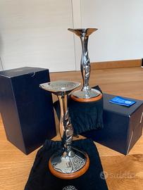 Argento Candelabri coppia di  Leader Argenti