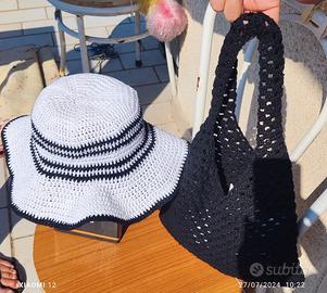 capello più borsa estate donna 