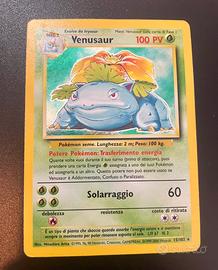 🍃Carta Pokémon Venusaur Holo Set Base 🇮🇹