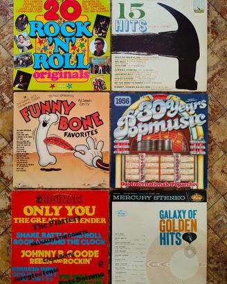 Lotto 6 LP Compilation Rock & Roll Anni '50 '60