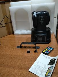 4 MINI LED MOVING HEAD RGB DMX USATI PER DISCOTECA