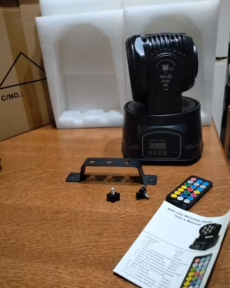 4 MINI LED MOVING HEAD RGB DMX USATI PER DISCOTECA