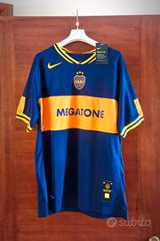 maglia calcio boca junior  vintage retrò 