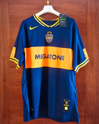 maglia calcio boca junior  vintage retrò 