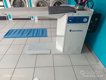 Asse da stiro professionale aspirante riscaldata