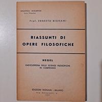 Hegel - Riassunti di opere filosofiche- Prof. Erne