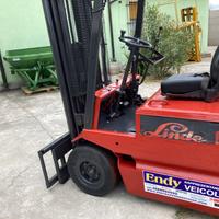 muletto. linde elettrico senza pile