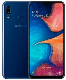 Samsung Galaxy A20 BLU + cuffie NUOVE, PERFETTO