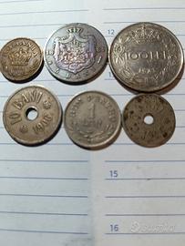 lotto 6 pz monete Romania 