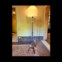 Piantana in bronzo e vetro