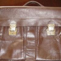 Cartella professionale vintage in pelle