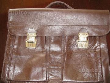 Cartella professionale vintage in pelle