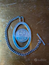 Catena da taschino / Portachiavi ARGENTO 925 